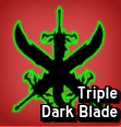 Ícone Triple Dark Blade